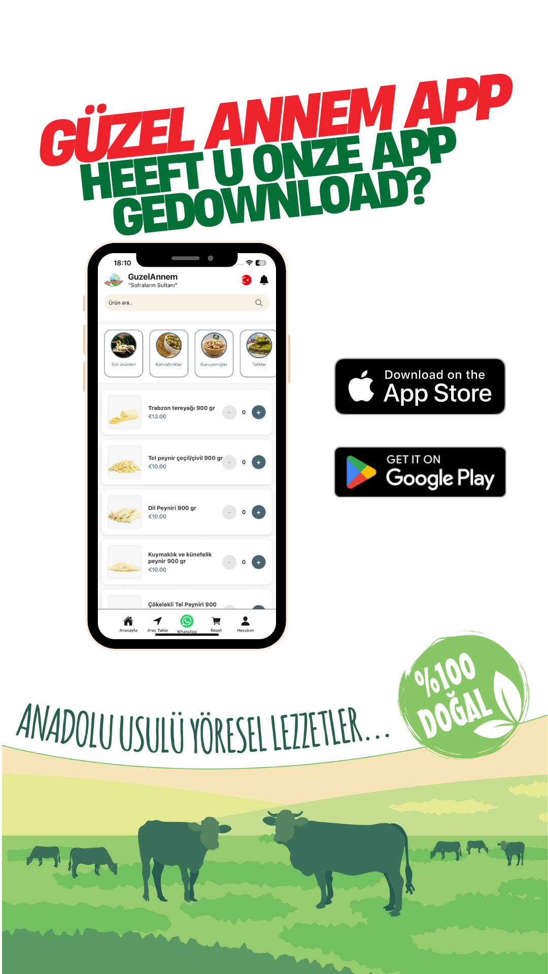 Kaas app Guzelannem