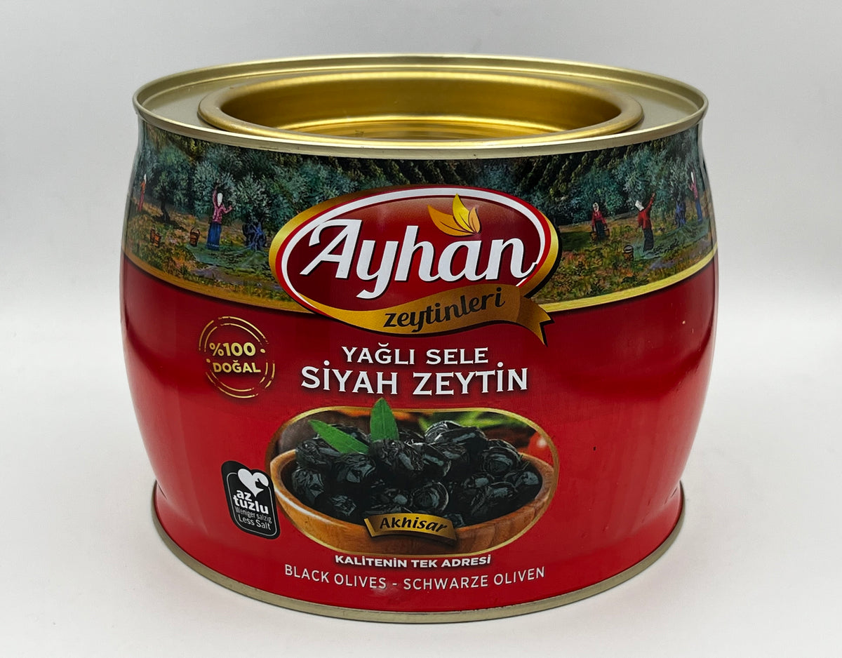 Schwarze Oliven mit Stein 1,4 kg
