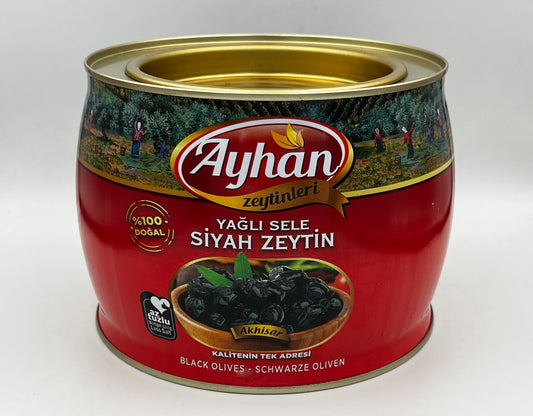 Black olives with pits 1,4 kg